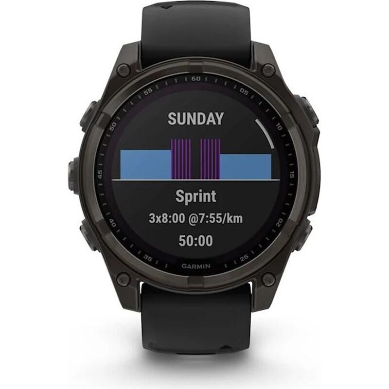 Garmin Fenix 8 Solar Smartwatch Titan Graphit 1,3" GPS wasserdicht 32GB 21 Tage - 0753759339333