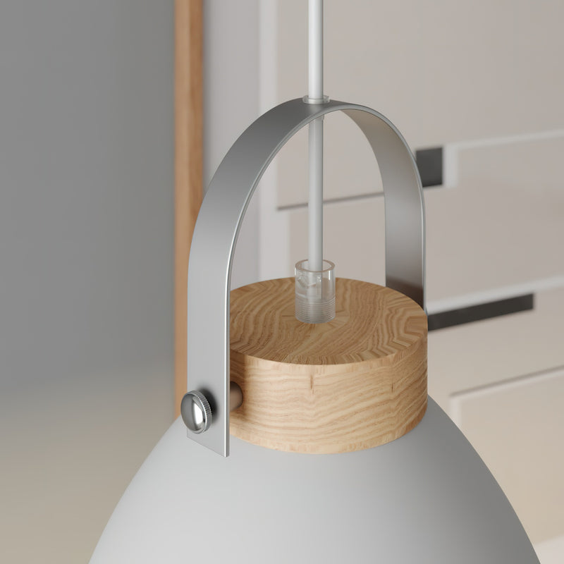 Lamkur Bergen Pendant Light, 1-bulb, White - 5907687431798
