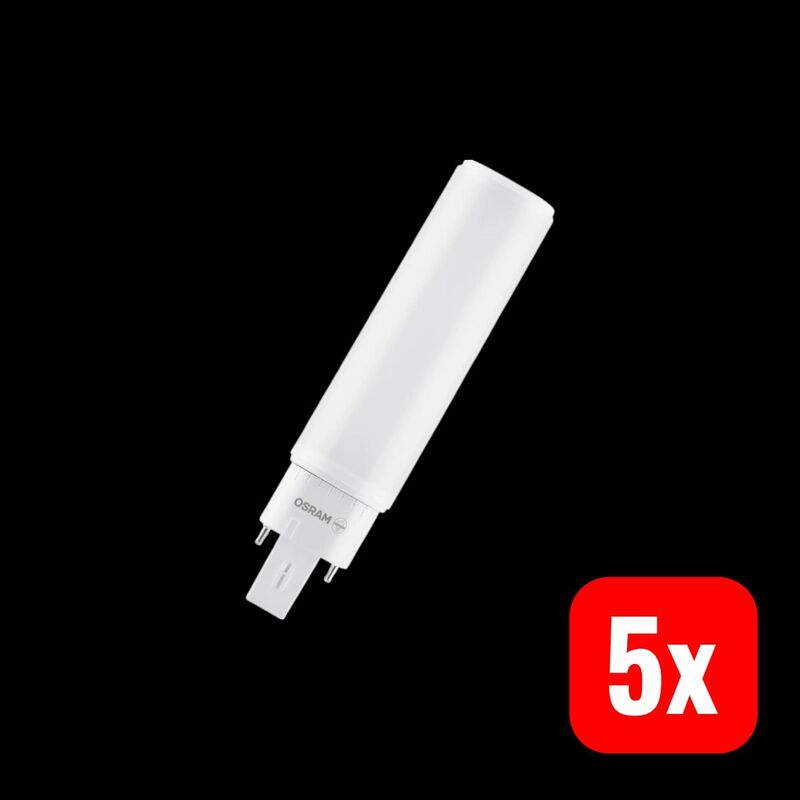 OSRAM LED Leuchtmittel Lampe Ersatz Neutralweiß G24d 2 Stiftsockel 7 W 4000 K - 4058075558502