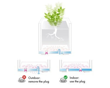 Deroma Pflanztopf Quadro Millenium 49x49x49cm wasserdicht frostbeständig - 0191942105509