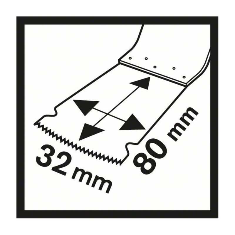 Bosch Tauchsägeblatt HCS MAIZ 32 EPC StarlockMax Sägeblatt Holz 80mm 10 Stück - 3165140936095