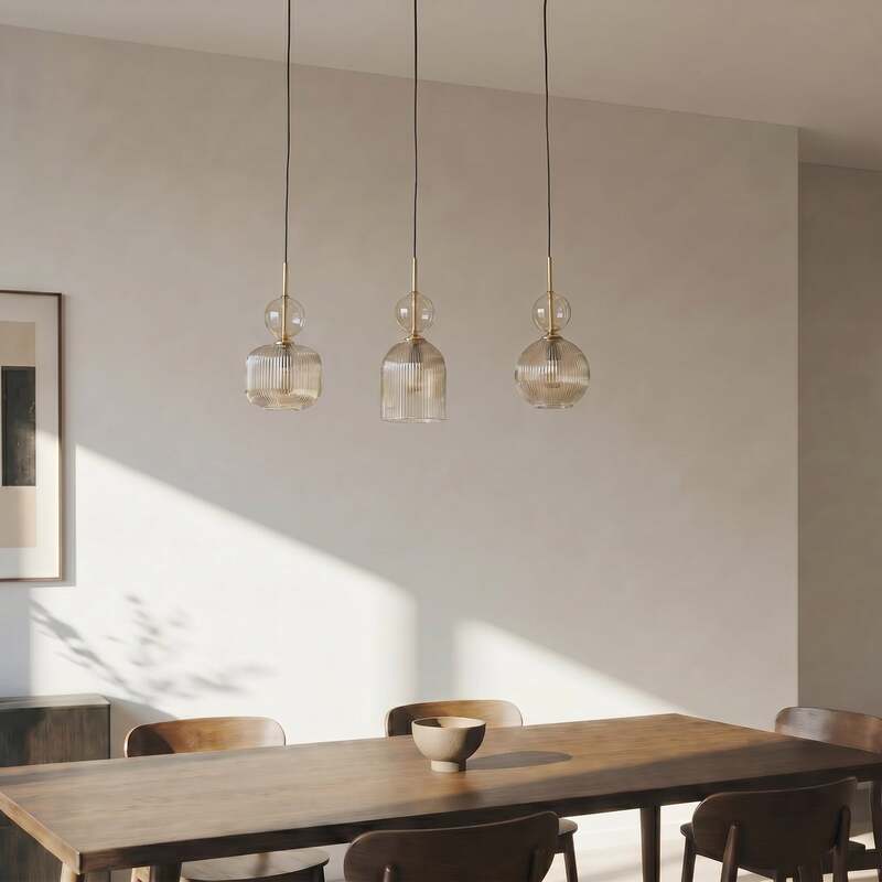 TK Lighting Hängelampe Sophia LED Pendelleuchte dimmbar schwarz grau 65cm - 5906135110421