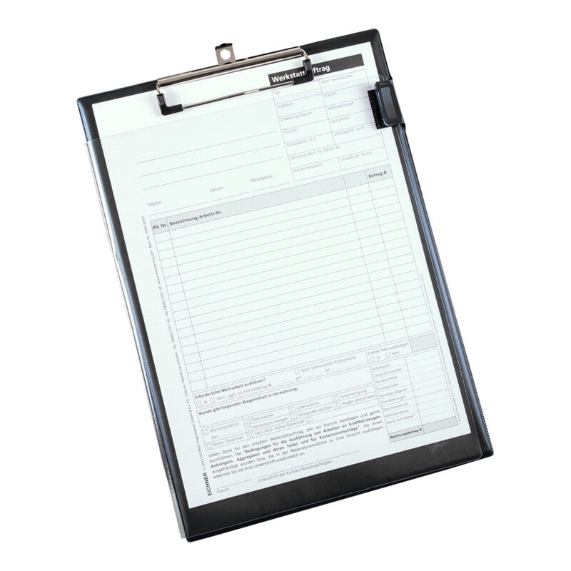Eichner Auftragstasche Easy Open Klemmbrett schwarz Klettverschluss 10 STÜCK - 4052301038790
