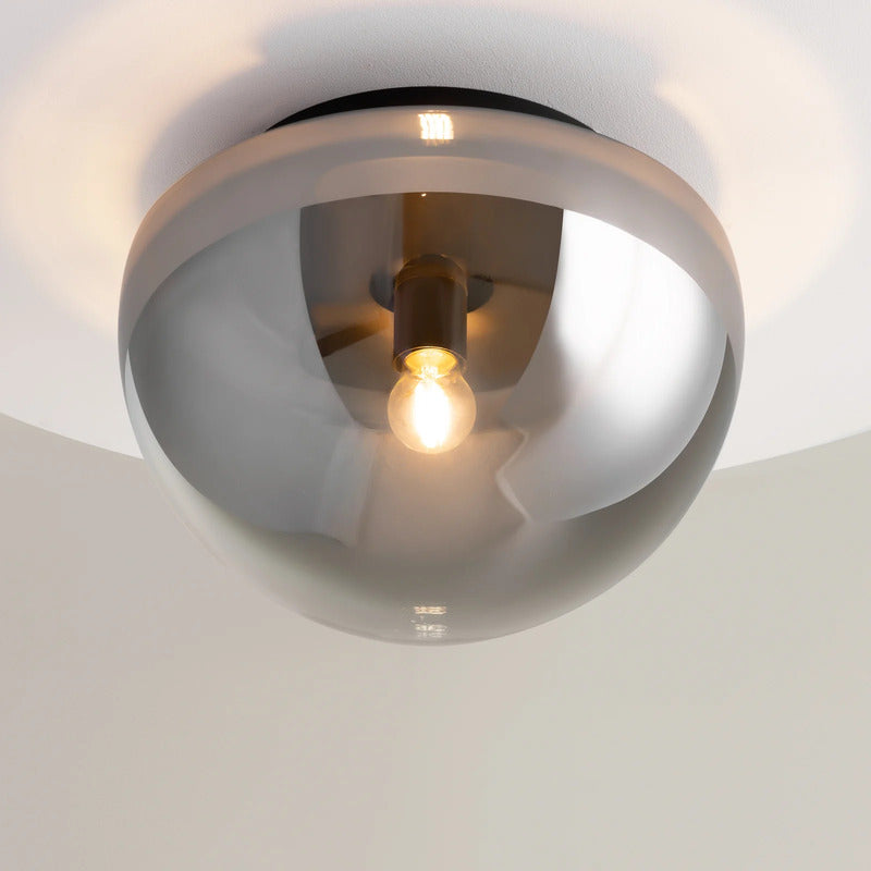 Maytoni Deckenleuchte Glassy dimmbar E27 Lampe Leuchte grau Ø31,5cm 22cm - 4099776072201