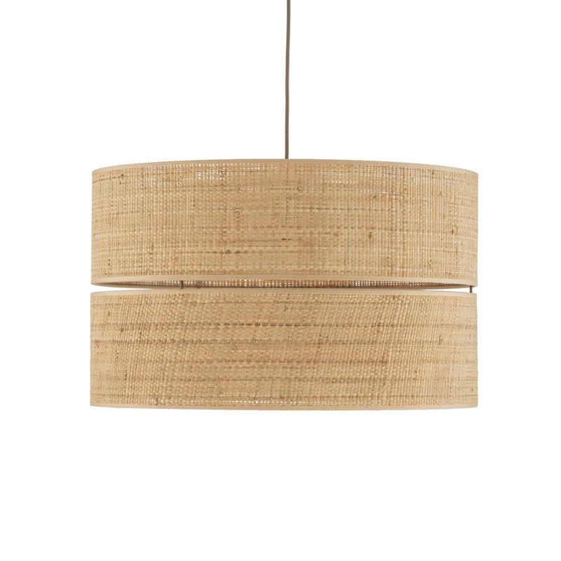 TK Lighting Hängeleuchte Calma 1-flammig LED Pendelleuchte dimmbar Bast Leuchte - 5906135116027