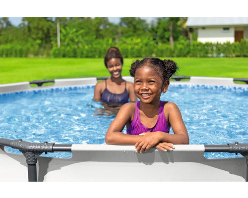 Bestway Aufstellpool Framepool rund Ø366x76cm mit Filteranlage und Abdeckplane - 6942138981896