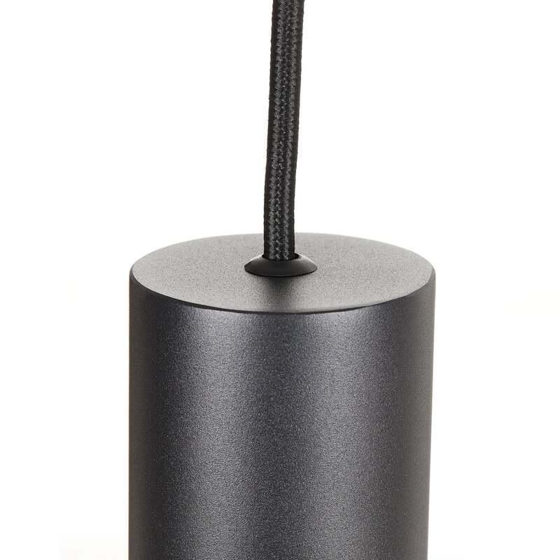 Ideallux Pendelleuchte Hängelampe Look LED Leuchte Lampe schwarz 40cm 6cm - 8021696104928
