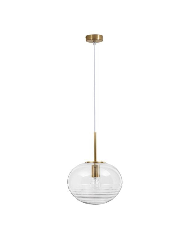 Nova Luce Pendelleuchte Hängeleuchte MAEVE E27 LED Gold Glas Aluminium dimmbar - 5212017431233
