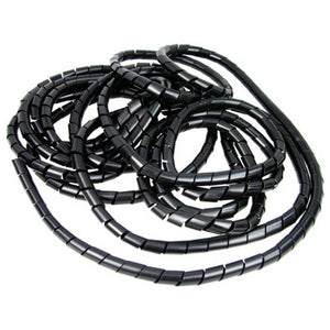10x B-Ware Heitronic Kabelschlauch Kabelspirale Schwarz IVO-501172 4mm 50mm 10m 10 STÜCK