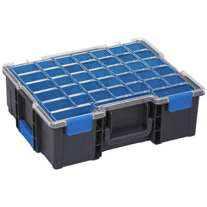 B-Ware Allit Sortimentskoffer Aufbewahrungsbox EuroPlus Pro K 44.1448L Schwarz 8 Fächer