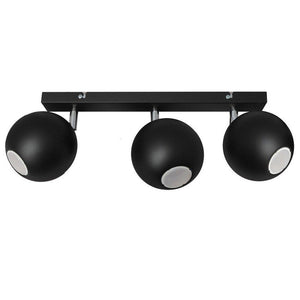 B-Ware Netlighting Deckenstrahler Strahler Midnight Schwarz Eisen 3 flammig GU10