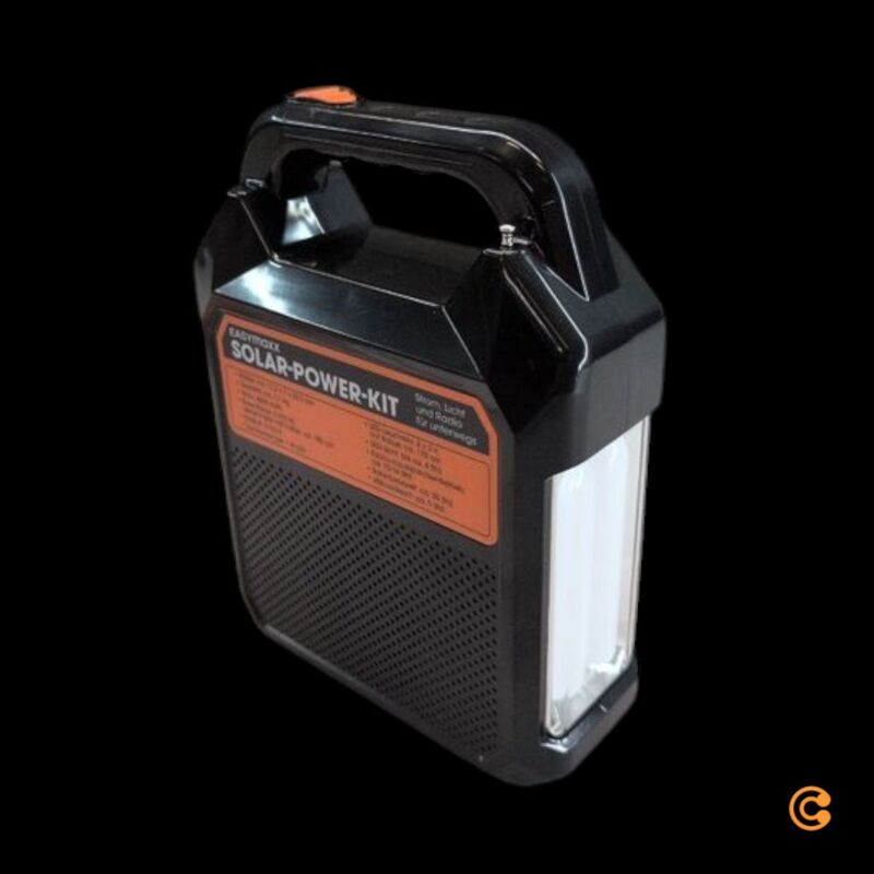 easymaxx Security Solar-Powerbank 4500mAh 18W Akku Ladegerät schwarz mobil - 4052926094706