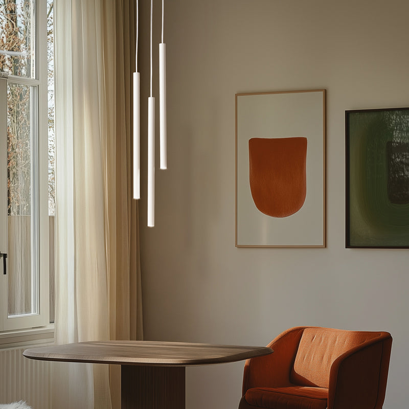 Hängeleuchte Sopel 3 LED Pendelleuchte dimmbar Stahl taupe 3-flammig 50cm Höhe - 5902846811442