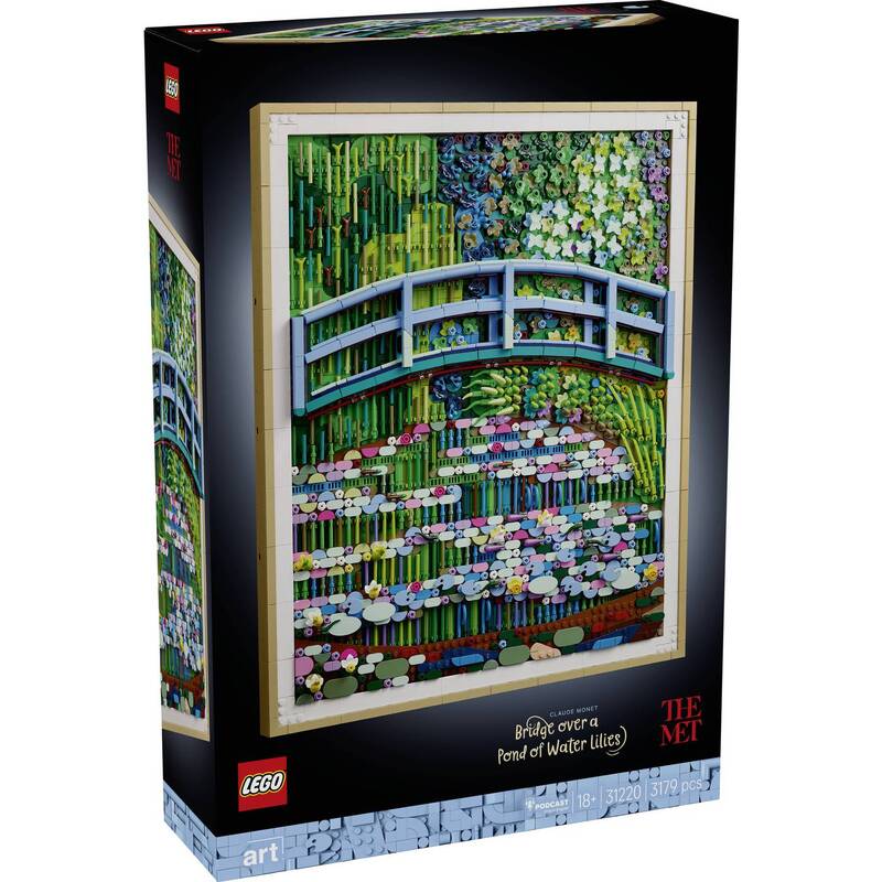 LEGO ART Claude Monet Brücke über einen Seerosenteich 31220 Kunstwerk 3179 Teile - 5702018066379