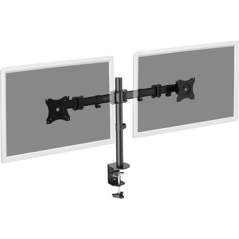 Digitus Monitor-Tischhalterung DA-90349 2 Displays drehbar schwarz 726x550mm - 4016032382676