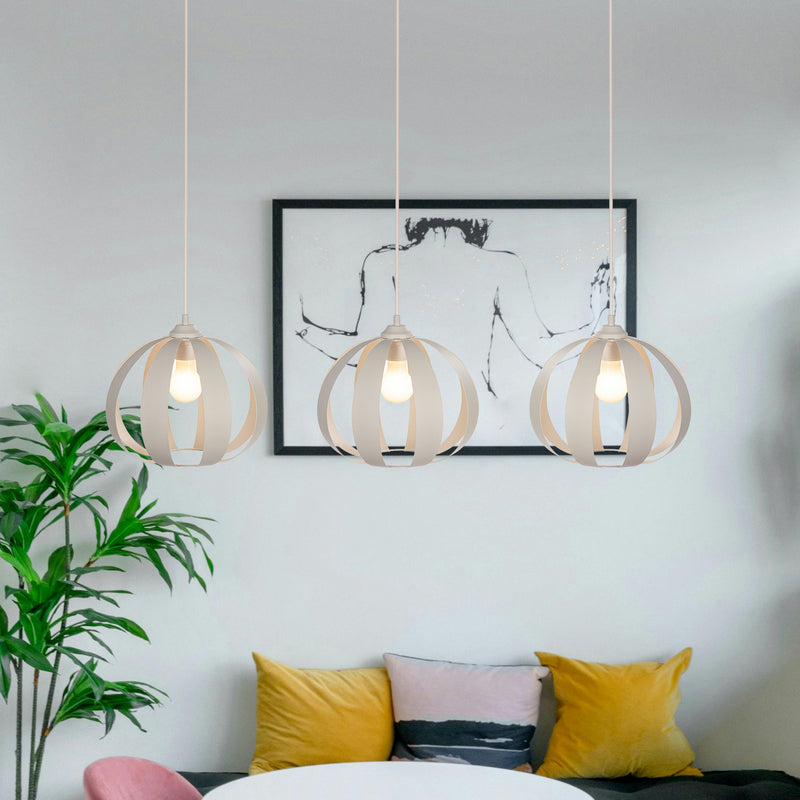 Helam Hängeleuchte Pendelleuchte Newton LED Hängelampe Licht dimmbar sandfarben - 5902349236551