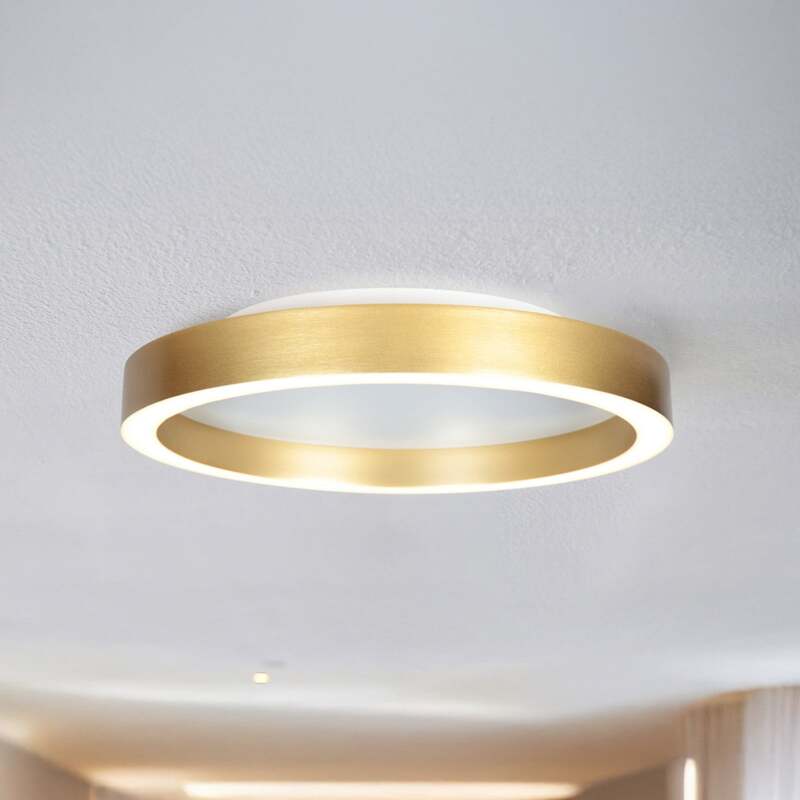 Steinhauer Deckenlampe Ringlux LED Lampe Leuchte dimmbar gold Ø40cm 2700K - 8712746180923