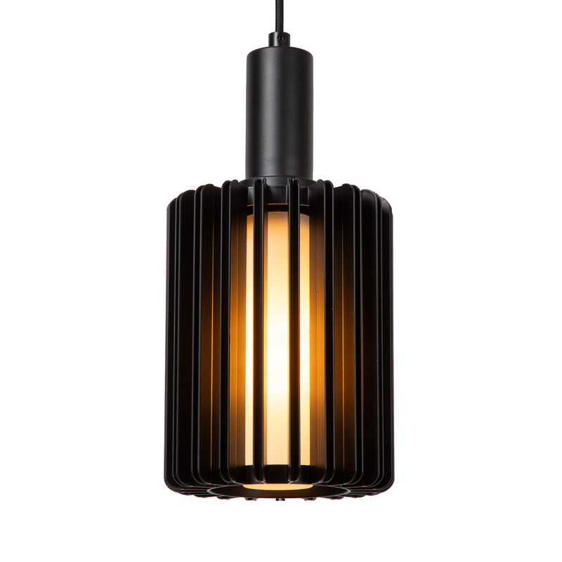 Lucide Pendellampe Hängeleuchte Lambres 5-flg dimmbar schwarz 164cm Glas Metall - 5411212452962