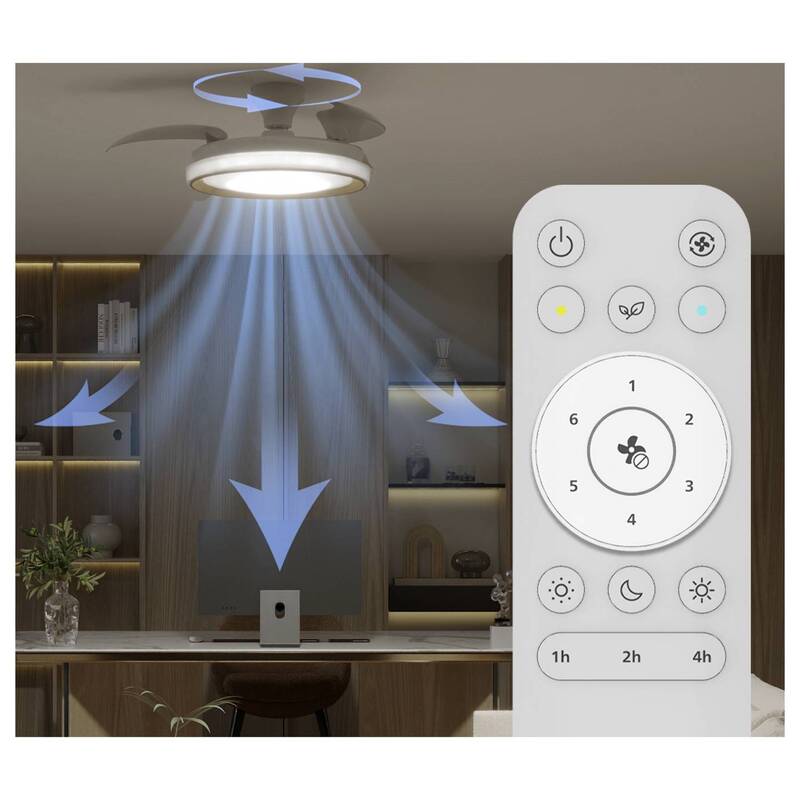 Philips LED Deckenventilator 28W Fernbedienung Dimmbar Gold 170m³/h 3 Flügel - 8721103096067