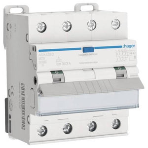 B-Ware Hager ADX425D FI-Schutzschalter Leitungsschutzschalter 4polig 25 A 0.03 A 400 V