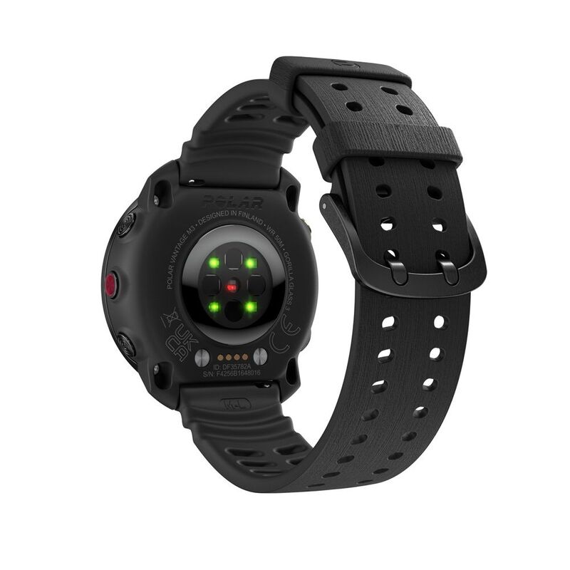 Polar Sportuhr Fitnessuhr Vantage M3 GPS Multisport Uhr Schwarz Akku Größe S M L - 0725882066745