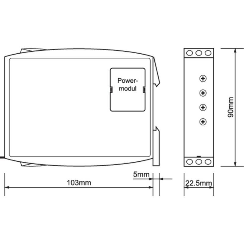Überwachungsrelais G2TF01 Temperaturüberwachung 24-400V AC 1 Wechsler IP40 1 St. - 9008662002401