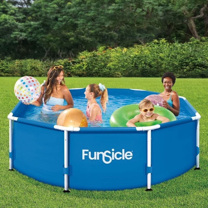 Funsicle Pool Schwimmbad Gartenpool Ø 2,44m aufblasbar blau 8366l Spaß 76cm - 4894906003908