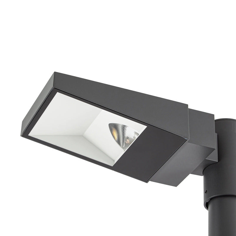 Arcchio Mastleuchte Straßenleuchte Nefarius LED Außenleuchte dunkelgrau Metall - 4255830910159