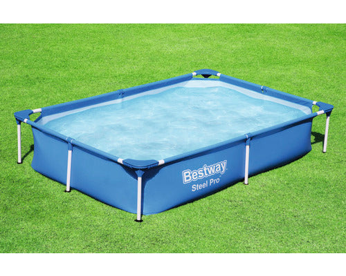Bestway Aufstellpool Framepool Steel Pro 221x150cm Gartenpool blau 1200l - 4306517616199