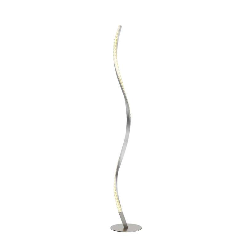 Lindby Stehlampe Stehleuchte LED Criostal RGBW dimmbar Fernbedienung alu tran391 - 4251096575200
