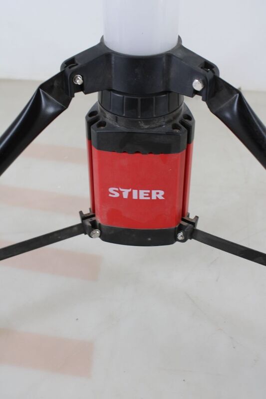 STIER Akku-Baustrahler 360° 3500 Lumen LED Baustrahler mit Stativ 120 cm 36 W - 4251709614906