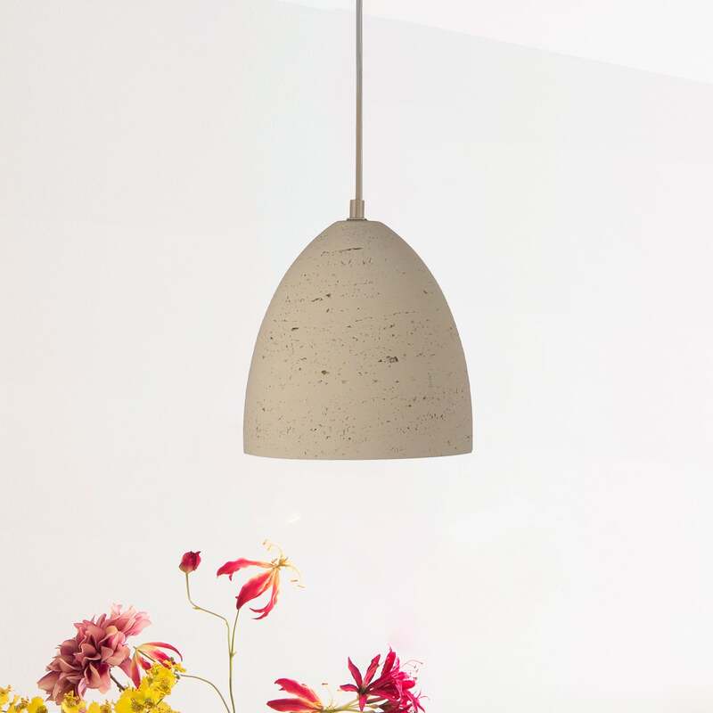 Schöner Wohnen Hängeleuchte Pendelleuchte Traventa beige Beton E27 LED Ø 21 cm - 4043689019419
