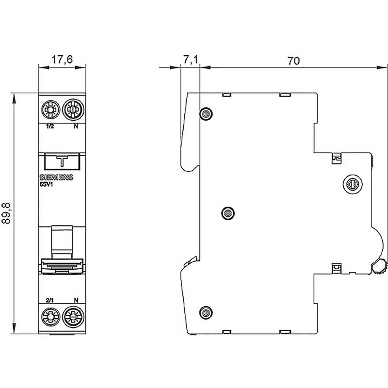 Siemens FI-Schutzschalter Leitungsschutzschalter 16A 0.03A 230V superresistent - 4001869558196