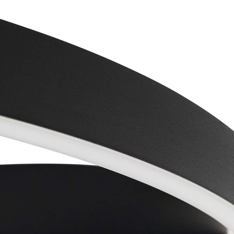 Lucande Smart-LED-Deckenleuchte Moise schwarz 42W dimmbar WLAN Tuya 60cm - 4255830900310