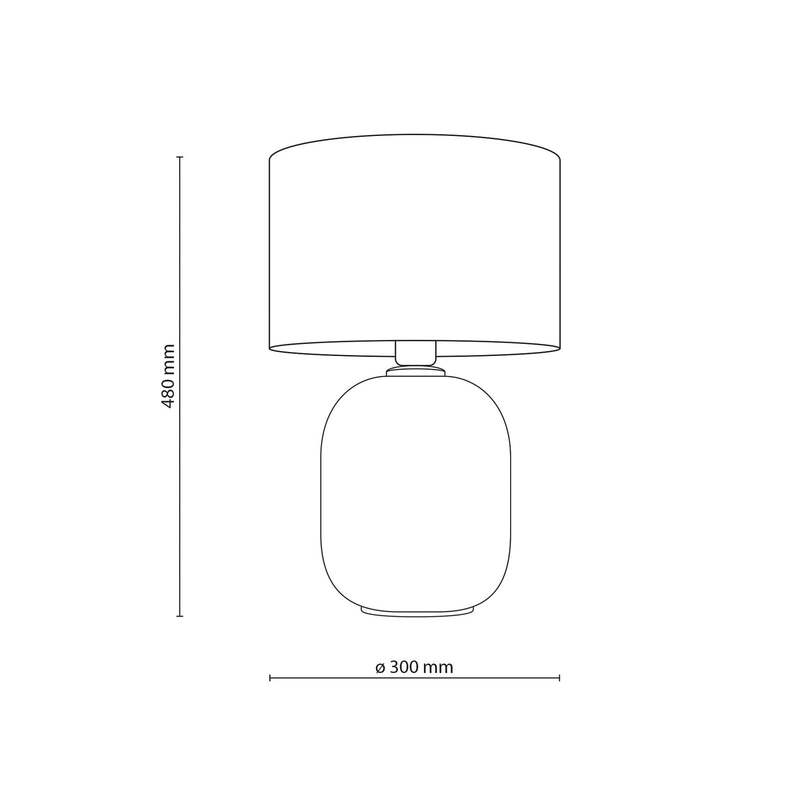 TK-Lighting Tischleuchte Lampe Melody LED Tischlampe Leuchte olivgrün 48cm - 5906135161836