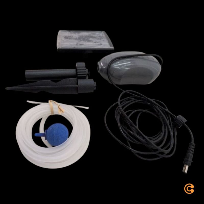 Esotec Solar Teichbelüfter 120l/h Luftpumpe Handtuchheizkörper 1,5W IP65 - 4260057862723
