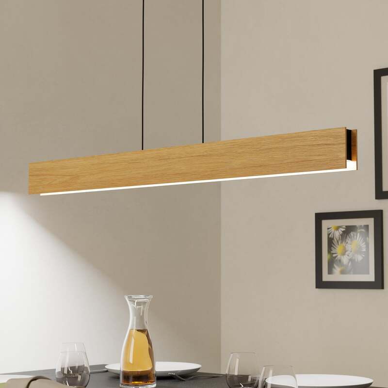 EGLO Hängeleuchte Pendelleuchte Smart Zig LED Anchorena Z Holz hell schwarz w909 - 9008606243679