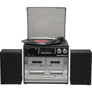 Denver Stereoanlage DAB+ MRD-166 Plattenspieler USB Aufnahmefunktion schwarz