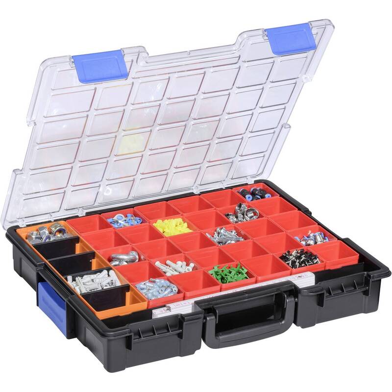 Allit Sortimentskoffer EuroPlus Pro K44/36 Werkzeugkoffer 36 Fächer schwarz - 4005187542509