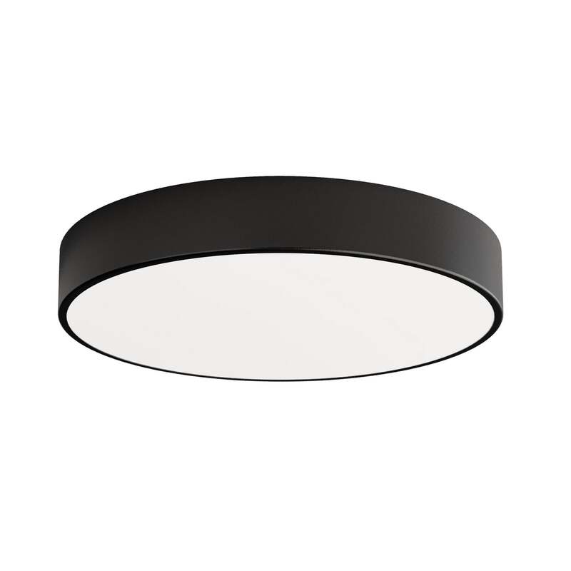 Deckenleuchte Cleo Ø 50 cm IP54 schwarz Metall E27 dimmbar 4x24W LED - 5907623601001