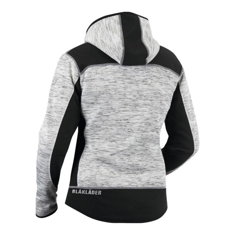 Blakläder Damen Strickjacke Unisex Größe L grau schwarz Kapuzenjacke modisch - 7330509379066