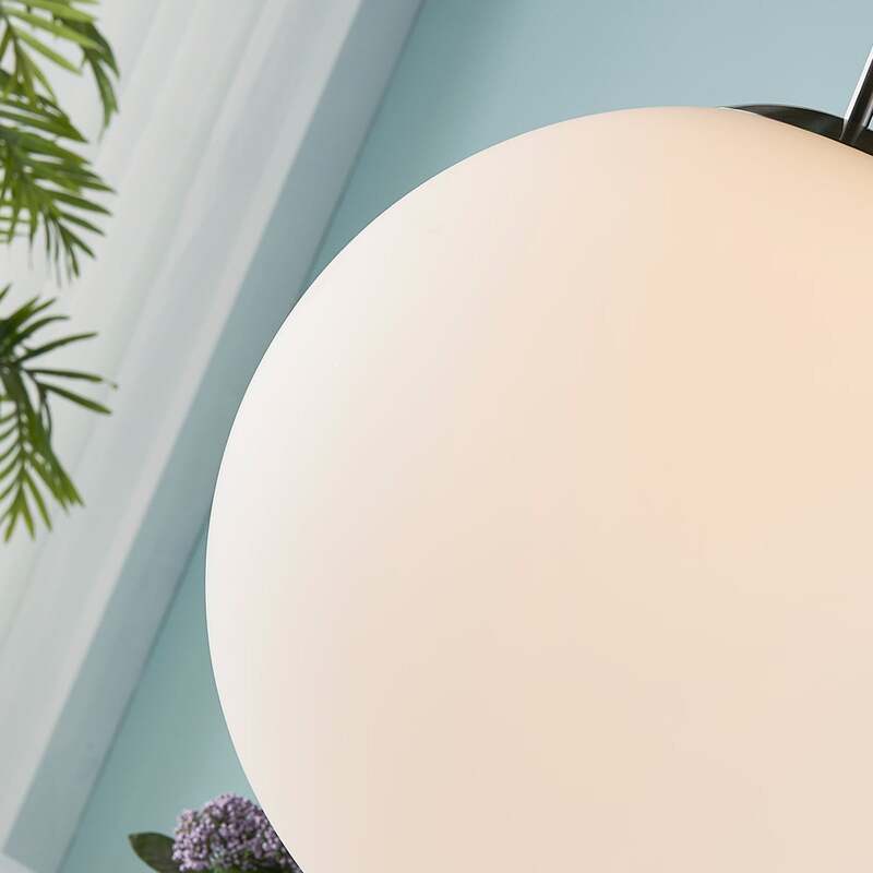 Lindby Hängeleuchte Marike LED Pendelleuchte Lampe dimmbar weiß Ø40cm 150cm - 4251096539660