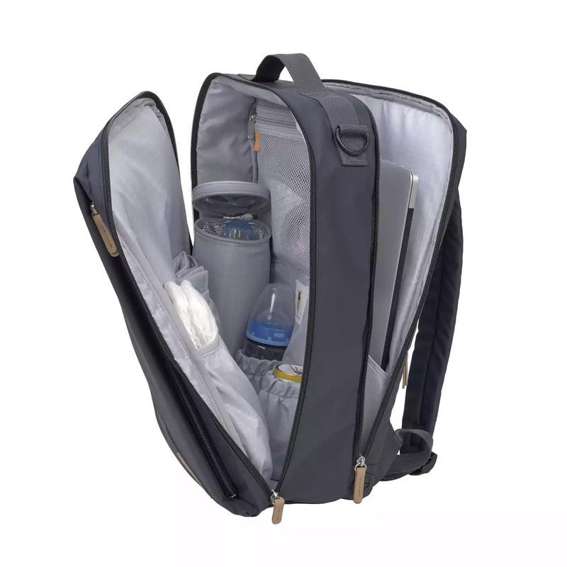 LÄSSIG Wickelrucksack Rucksack Backpack Laptopfach dunkelblau recycelt - 4042183420530