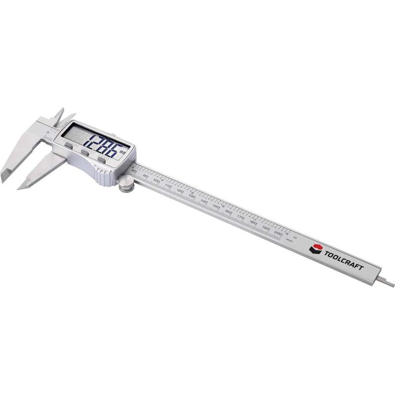 Toolcraft to-6935868 Digital Caliper 0-200mm 0.03mm Accuracy - 4064161159065
