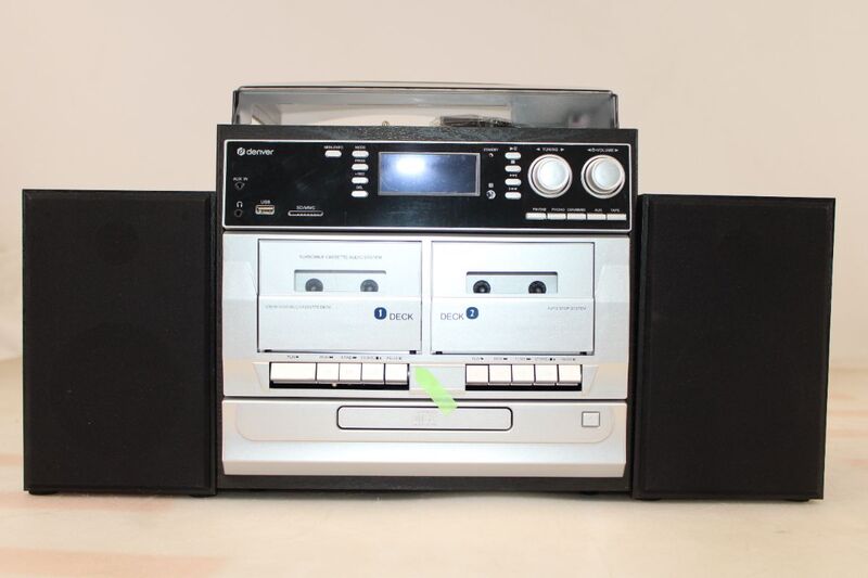 Denver Stereoanlage DAB+ MRD-166 Plattenspieler USB Aufnahmefunktion schwarz - 5706751051906