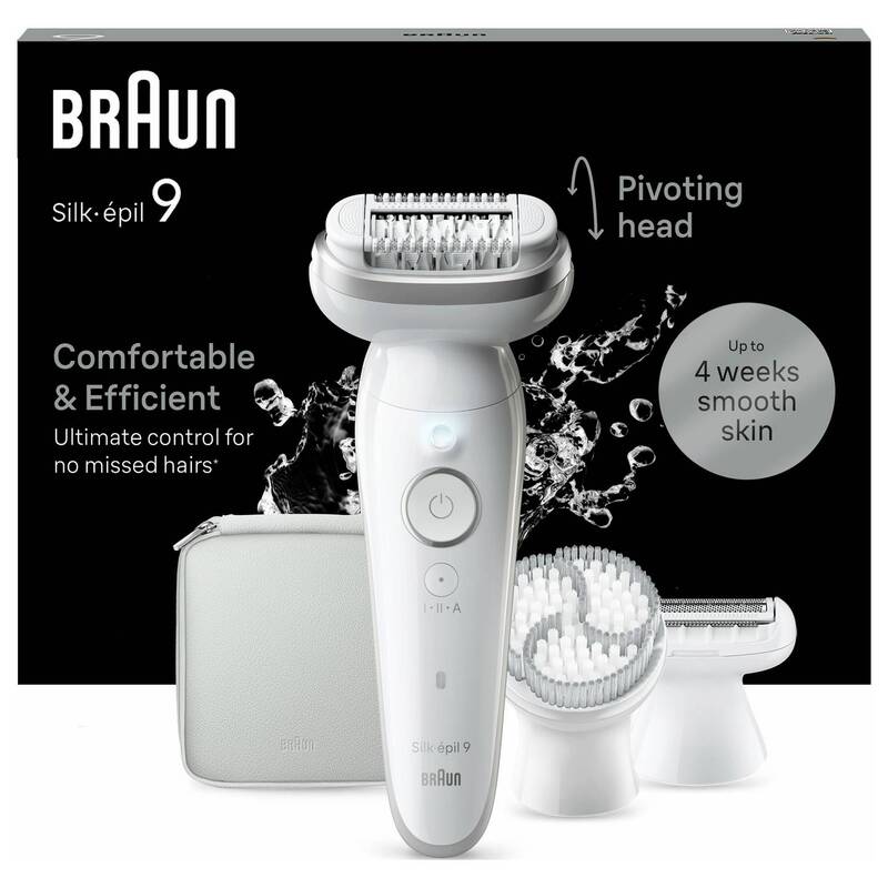 Braun Epilierer SES9-061 Nass/Trocken 40 MicroGrip-Pinzetten Silk Epil 9 Silber - 7500435225205