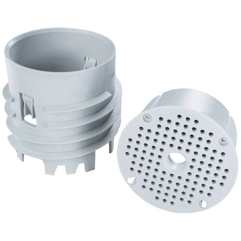 Kopos Montageplatte Ø73mm x 80mm hellgrau flammwidrig 850°C robust 1 Set - 8595568936301
