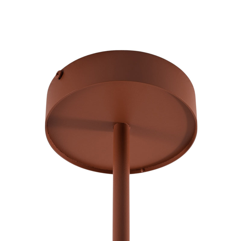 Leda Deckenspot Spot Leuchte ziegelrot 3-flammig Stahl Höhe 76 cm364 - 5902846810599