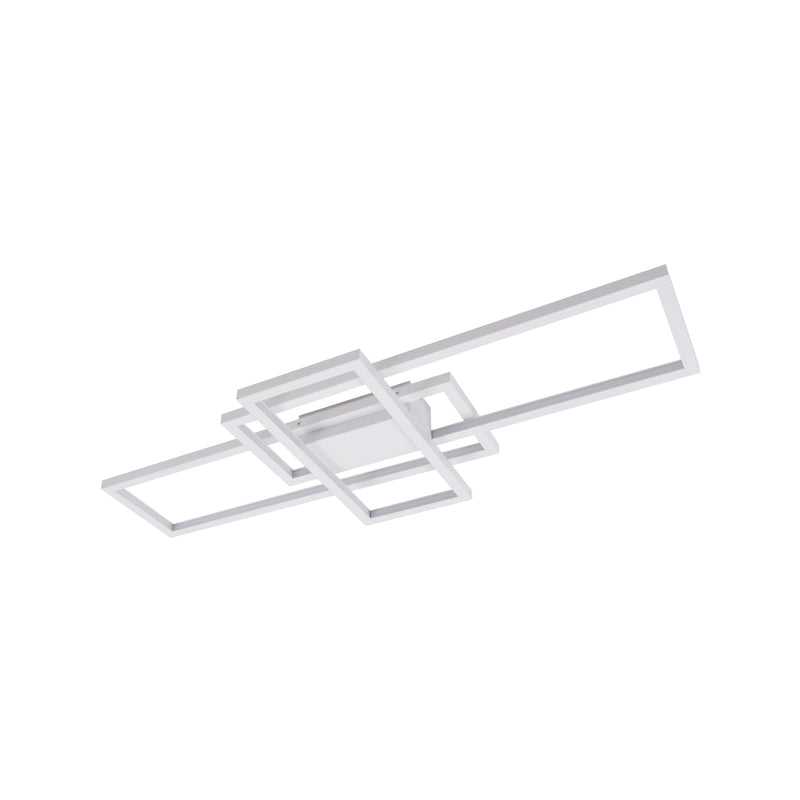 Lindby Deckenleuchte Decklampe LED Poppy Dimmfunktion Aluminium weiss warmwe28 - 4251096564396
