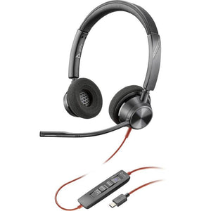 B-Ware Hp Poly Blackwire C3320 M Headset Kopfhörer Microsoft Teams Schwarz